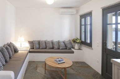 Seven two-storey furnished houses for rent at a complex of houses across the sea in Gialiskary, Kea island, Cyclades
