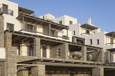 Seven two-storey furnished houses for rent at a complex of houses across the sea in Gialiskary, Kea island, Cyclades