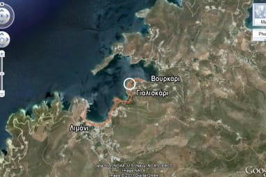 Seven two-storey furnished houses for rent at a complex of houses across the sea in Gialiskary, Kea island, Cyclades