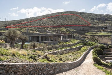 Independent plot for sale at Akrotiri, Otzias, Kea island, Cyclades