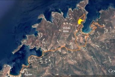 Independent plots for sale at Vollada, Otzias, Kea island